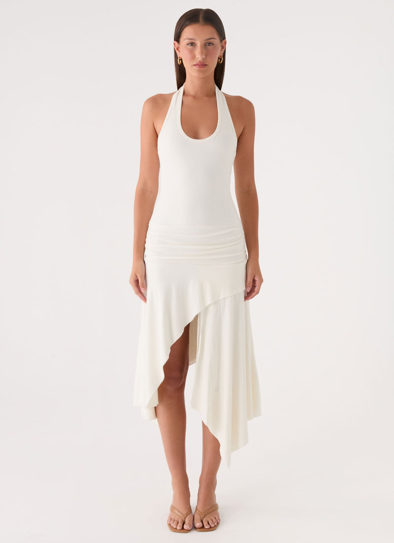 Alise Midi Dress - White