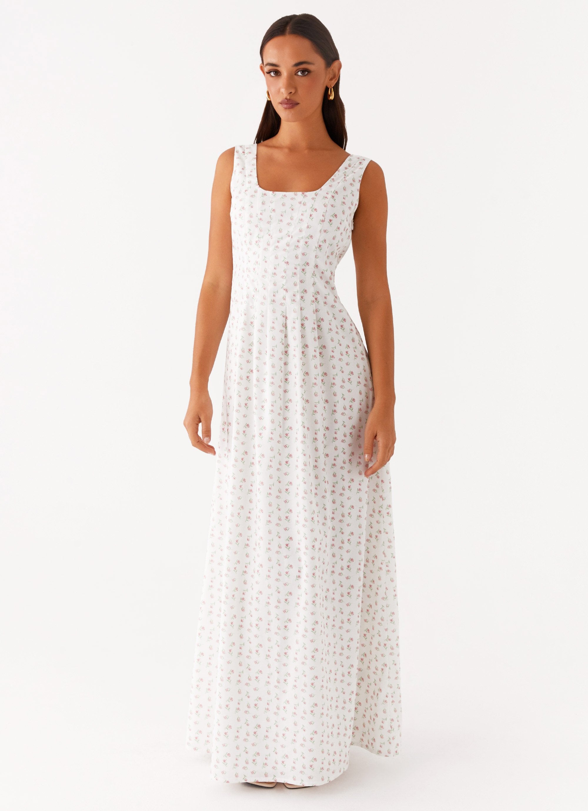 White floral maxi hotsell