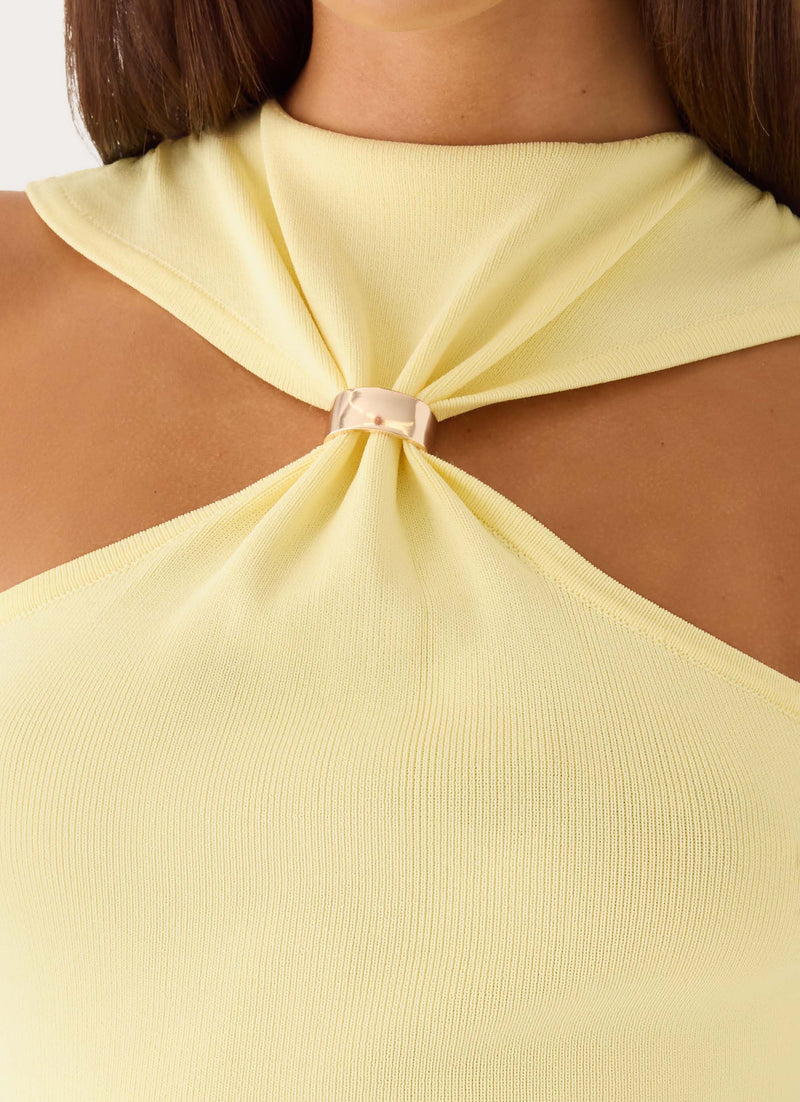 Amarah Knit Top - Yellow