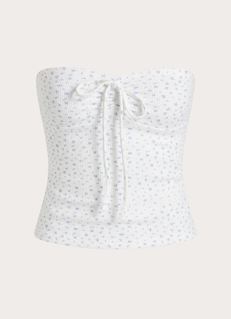 Aurevia Waffle Top - Floral Waffle