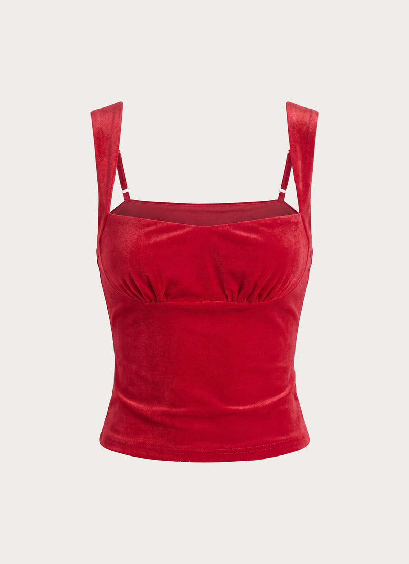 Basmaya Bustier Top - Chilli Red