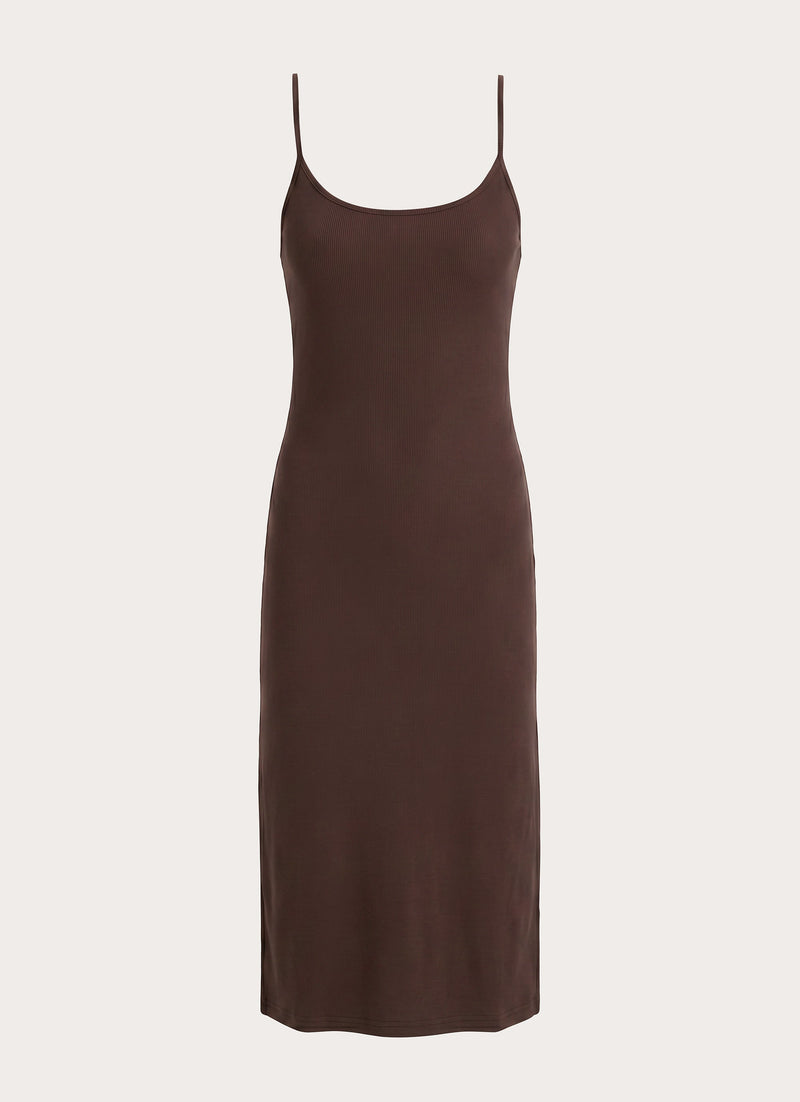 Between Tasks Midi Dress - Chocolate Fudge