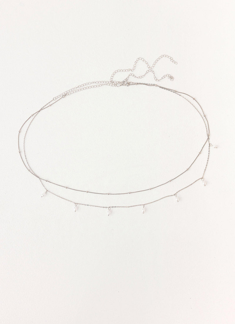 Blush Pearl Belly Chain - Silver