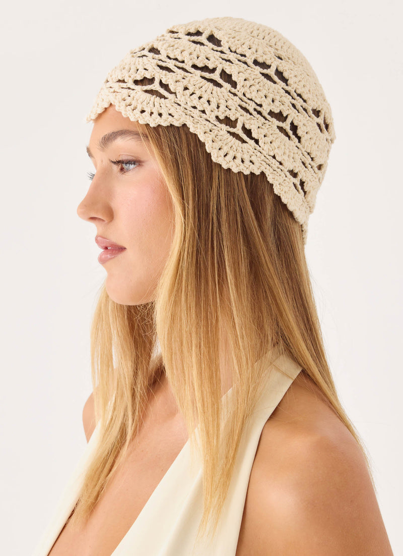 Cabana Girl Crochet hat - Ivory