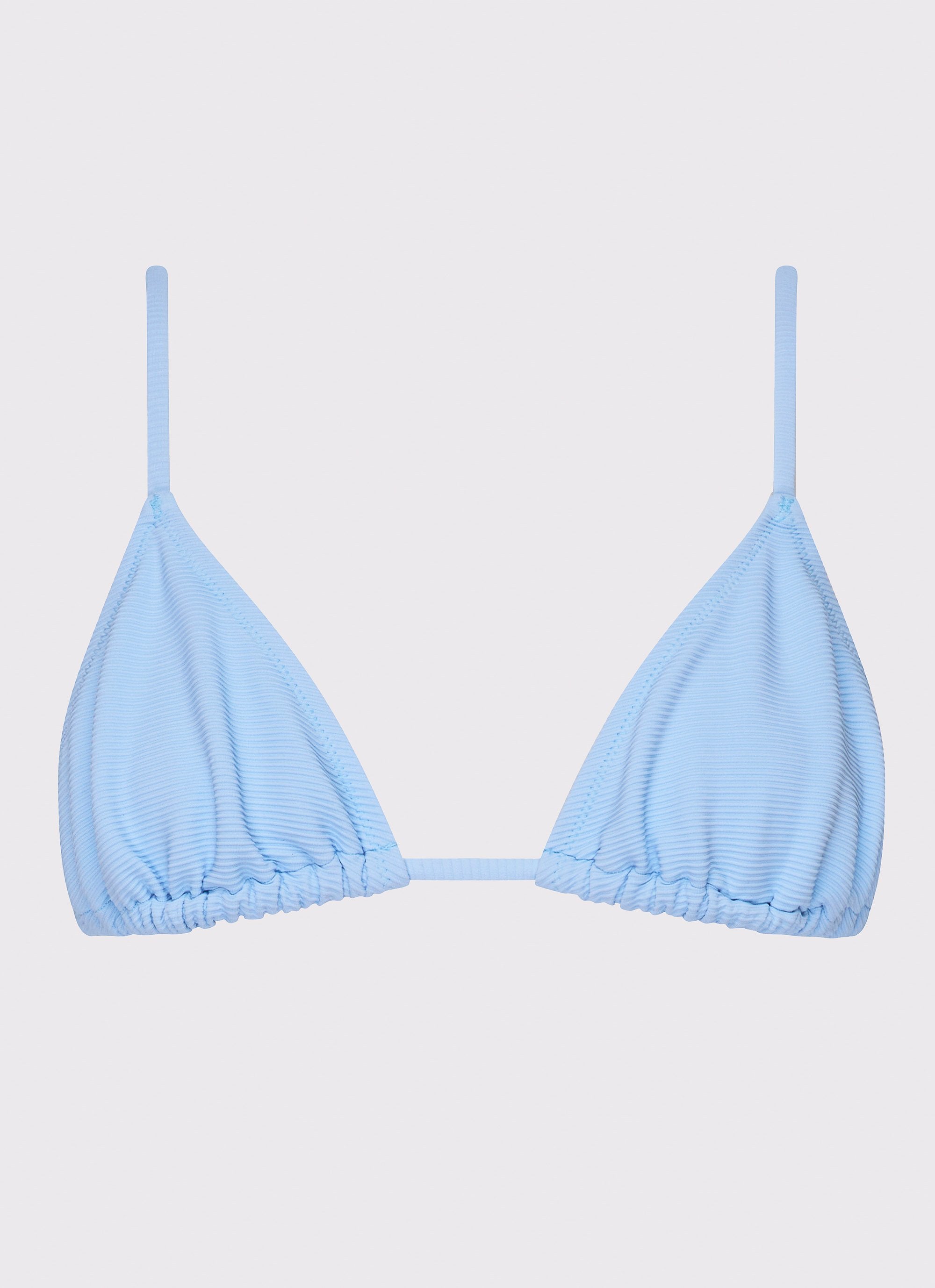 Light blue triangle bikini top clearance