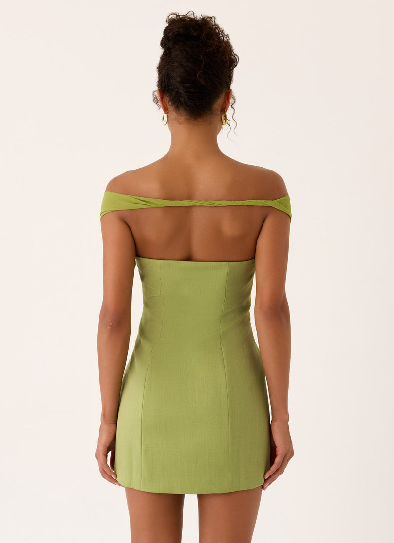 Caterina Mini Dress - Fern Green