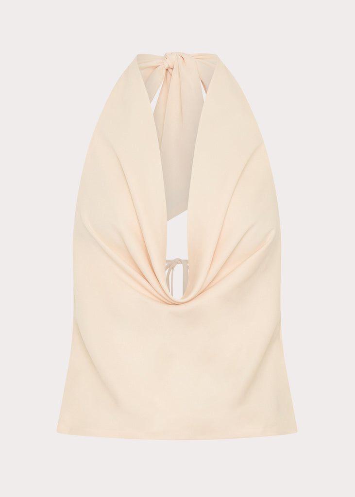 Charli Cowl Top - Lemon