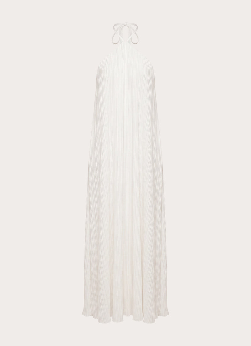 Danni Halter Maxi Dress - White