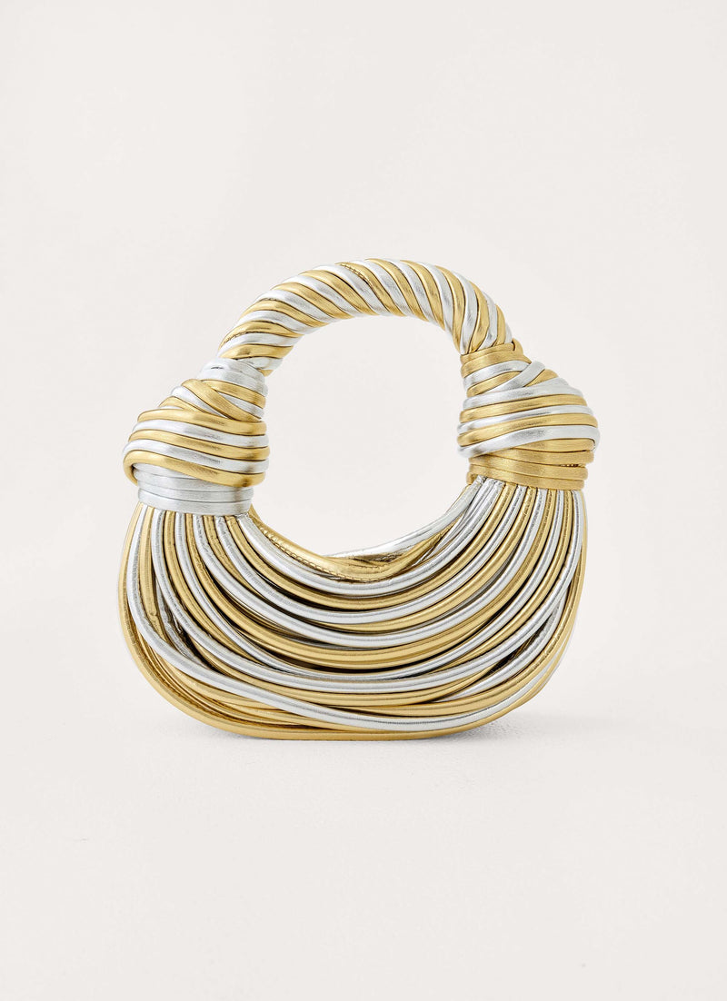 Delvie Evening Bag - Gold/Silver
