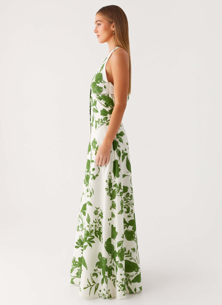 Ember Valley Maxi Dress - Verdant Bloom