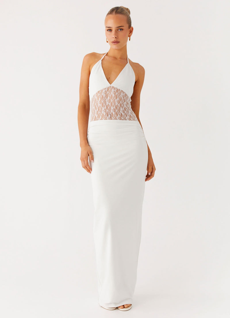 Enchant Lace Maxi Dress - Ivory