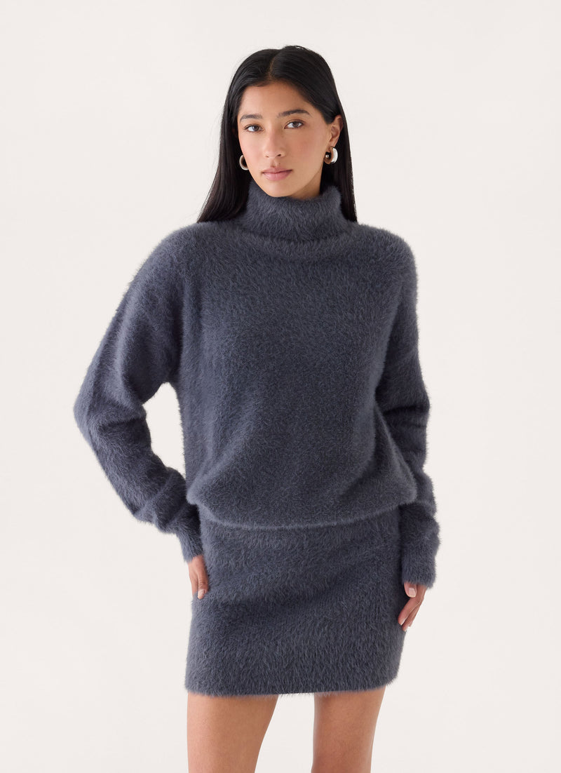 Fiora Rae Knit Dress - Grey