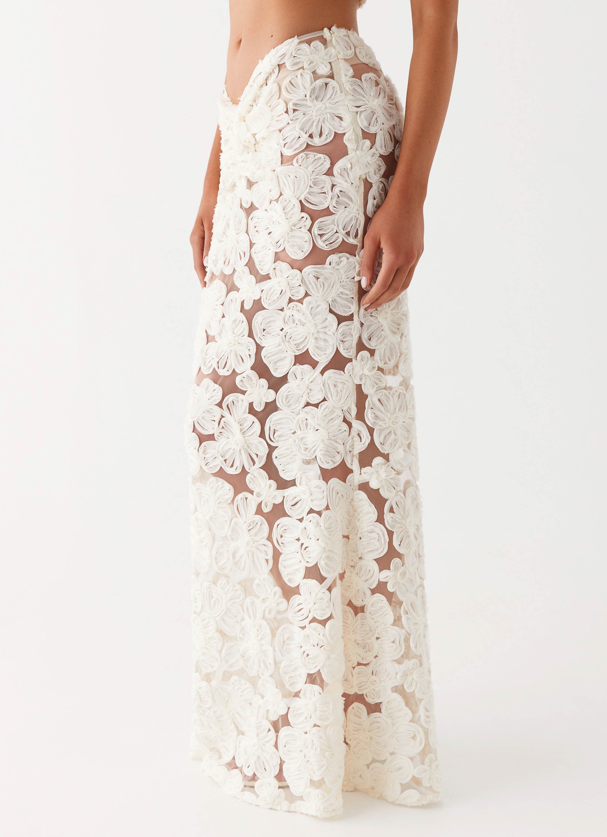 Fiorella Floret Maxi Skirt - Ivory – Peppermayo Canada