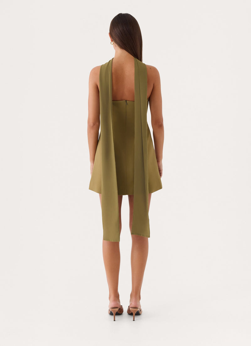 For Love Mini Dress - Olive Green