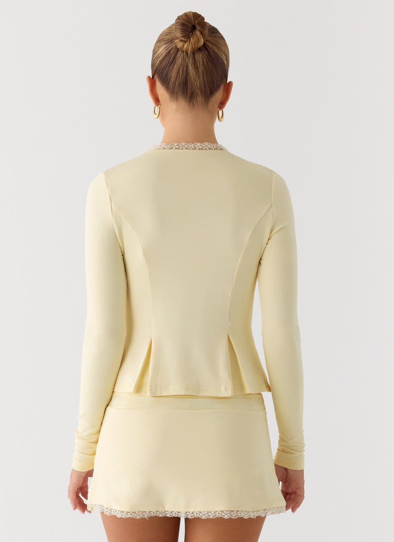 Get No Sleep Mini Skort - Butter Yellow