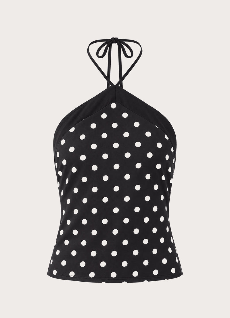 Klose Top - Black Polka Dot