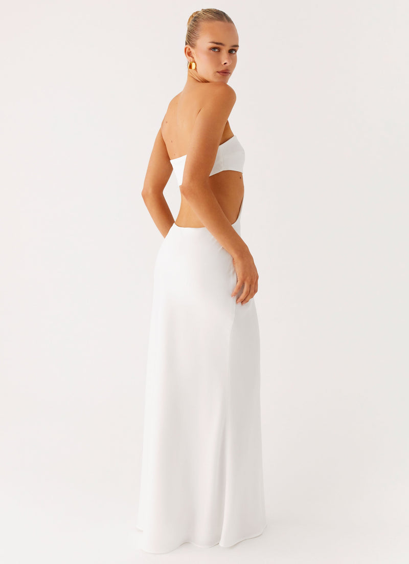 Kiss Me Cut Out Maxi - Ivory