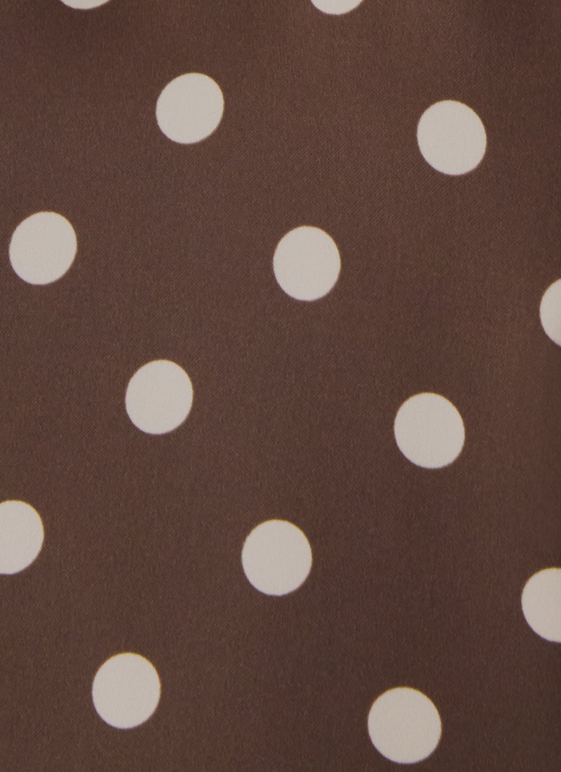 Klose Top - Brown Polka Dot