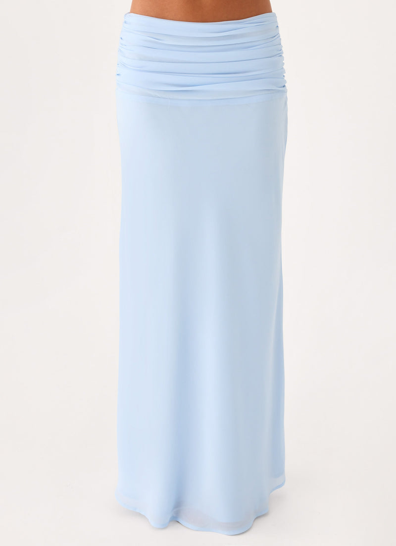 Lauretta Maxi Skirt - Baby Blue
