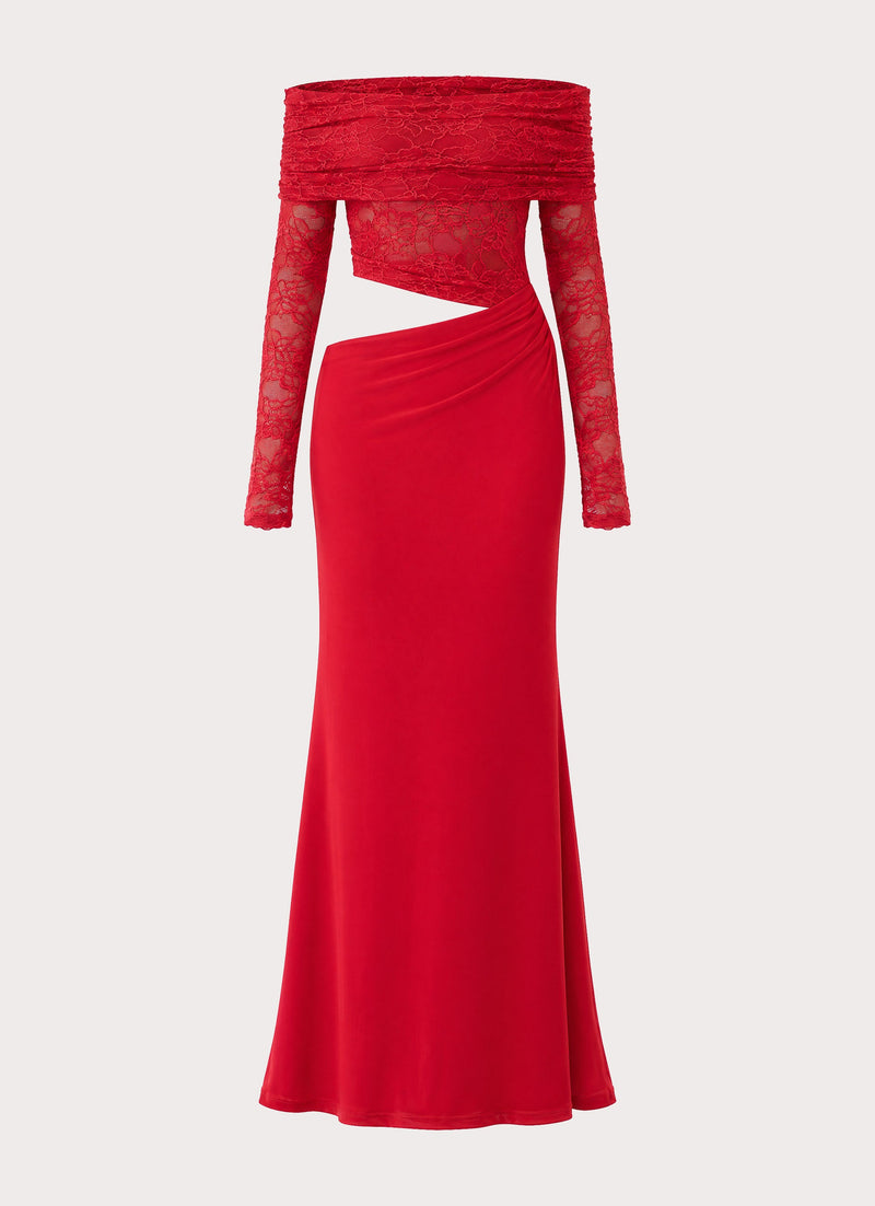 Linna Maxi Dress - Red