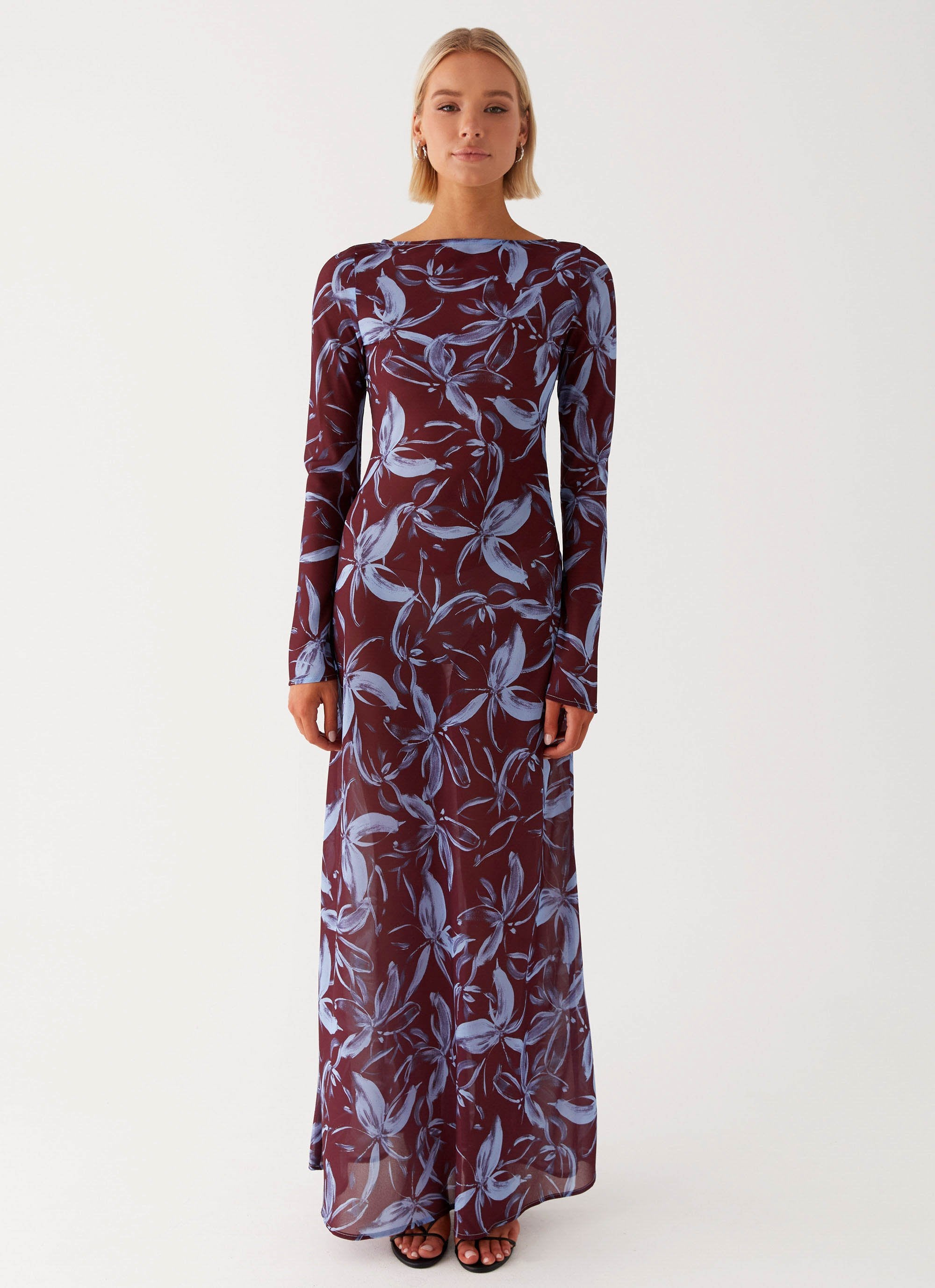 Purple floral maxi 2025