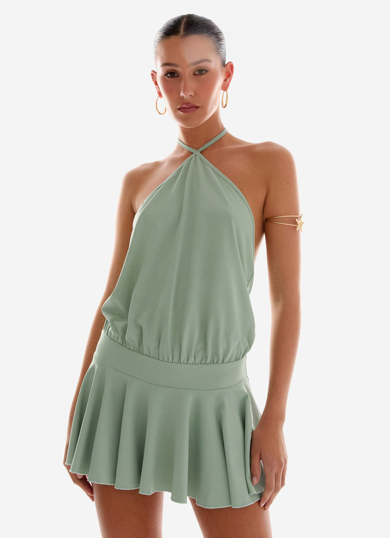 Mable Mini Dress - Green