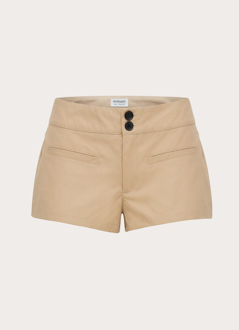 Minna Trench Mini Shorts - Camel