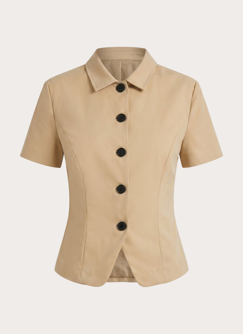 Minna Trench Top - Camel