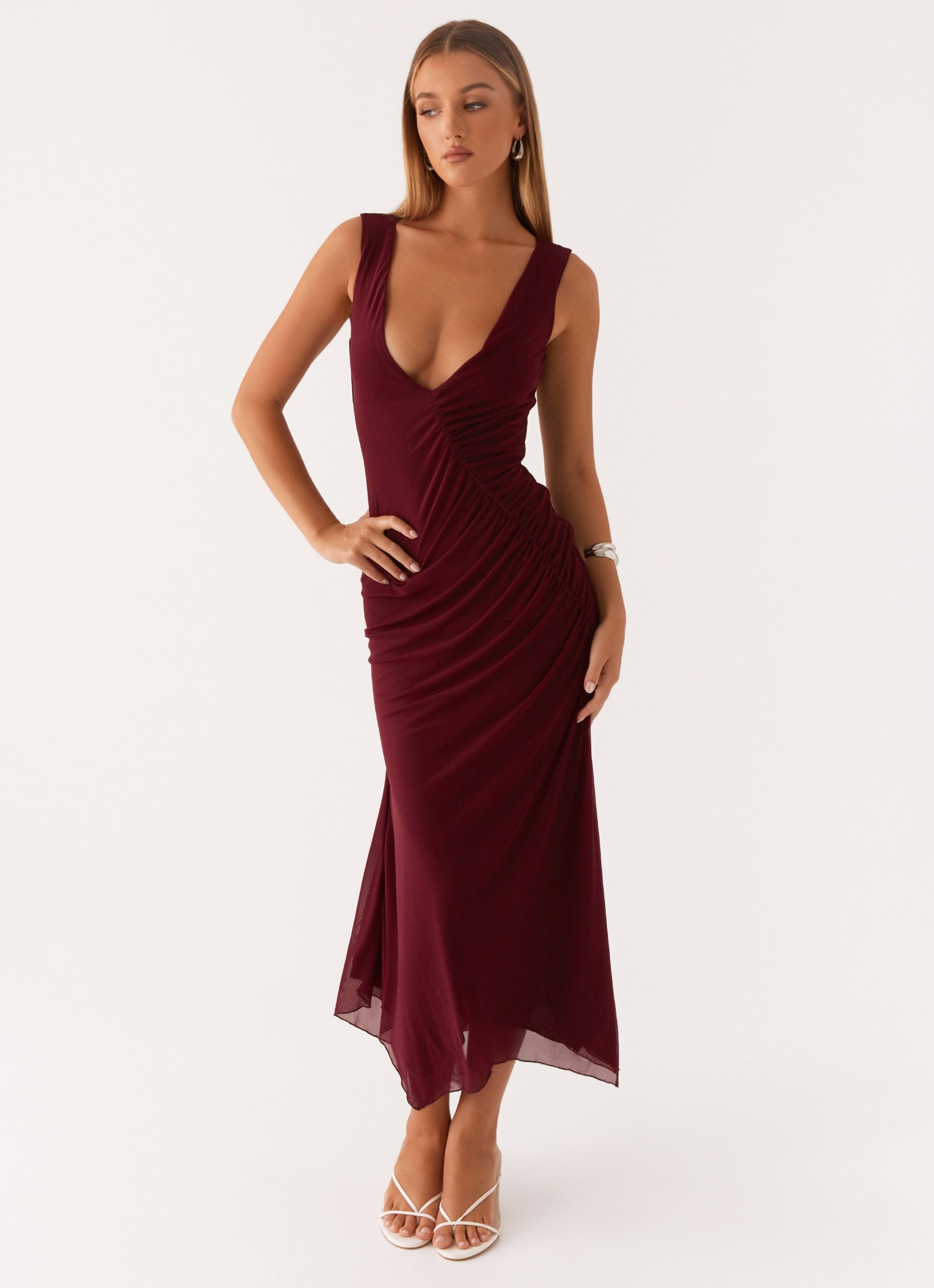 Murphy Maxi Dress - Deep Maroon Murphy Maxi Dress - Deep Maroon