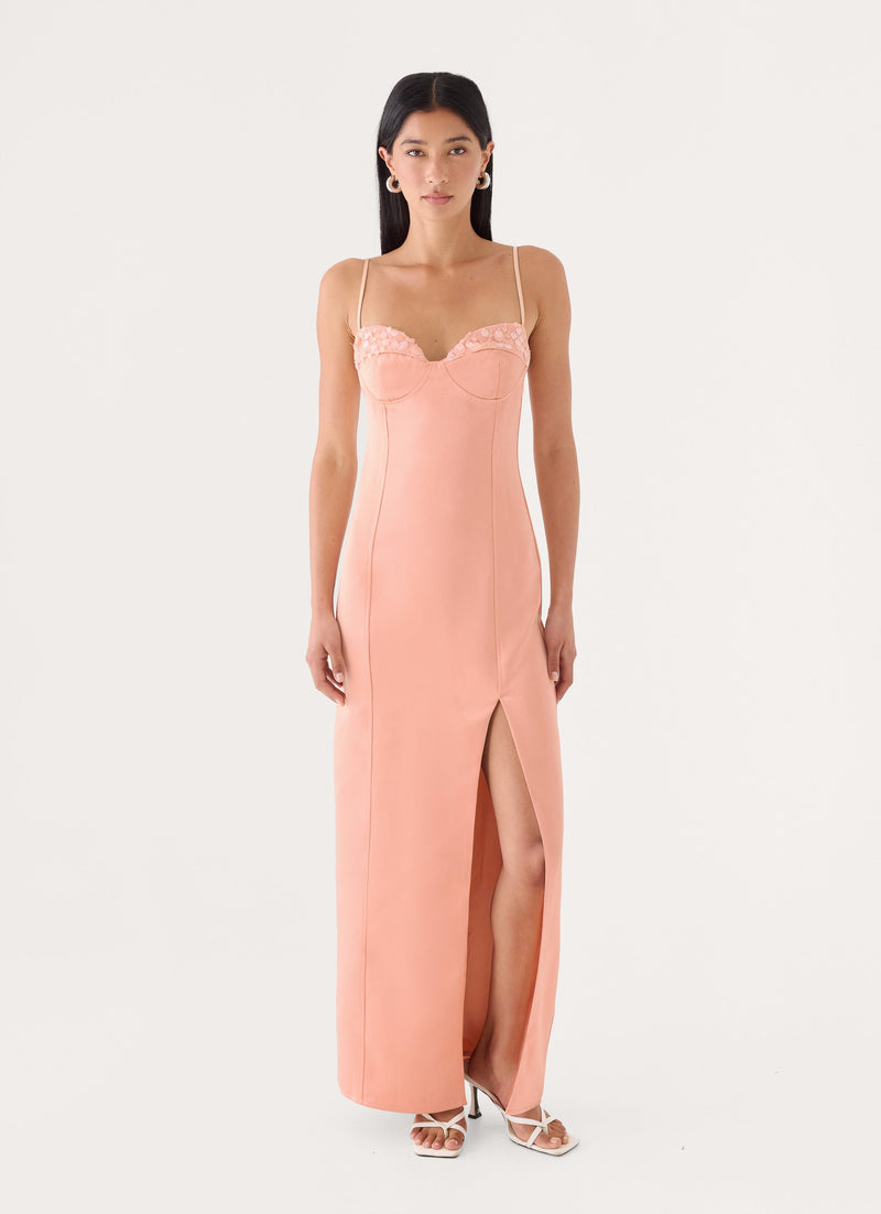 Muse Maxi Dress - Peach