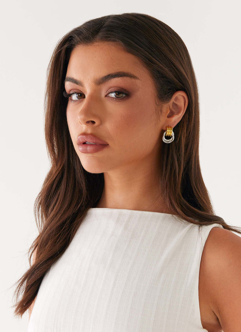 Nicolina Earrings - Gold/Silver