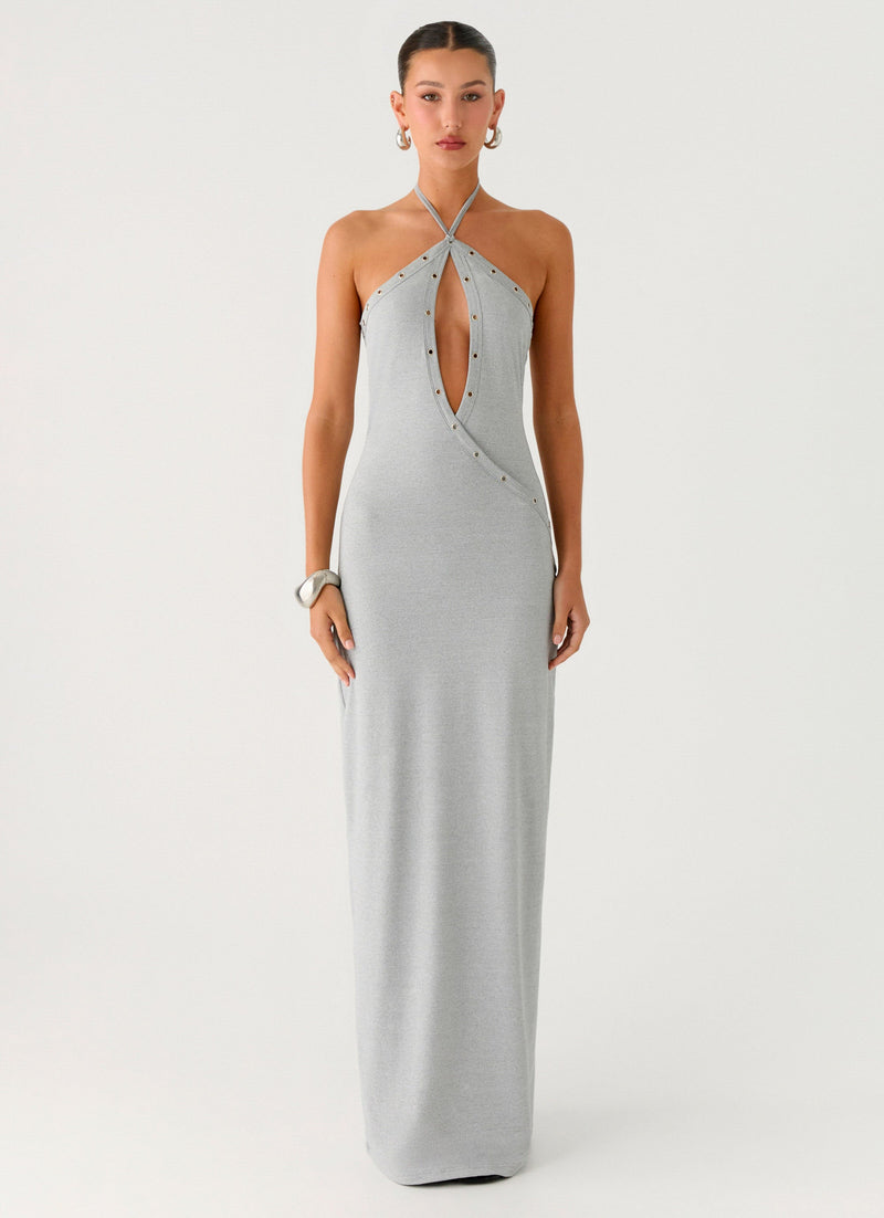 Off The Bass Maxi Dress - Grey