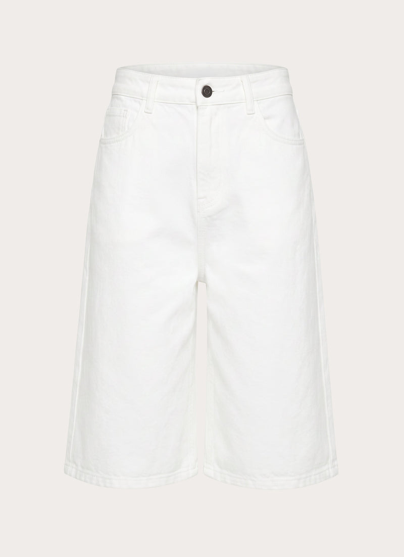 Orleans Denim Jorts - White