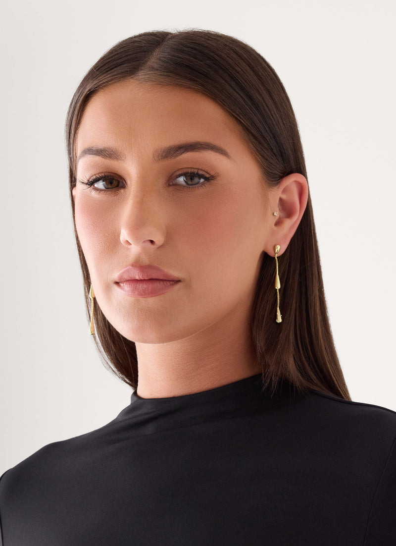 Raindrops Earrings - Gold