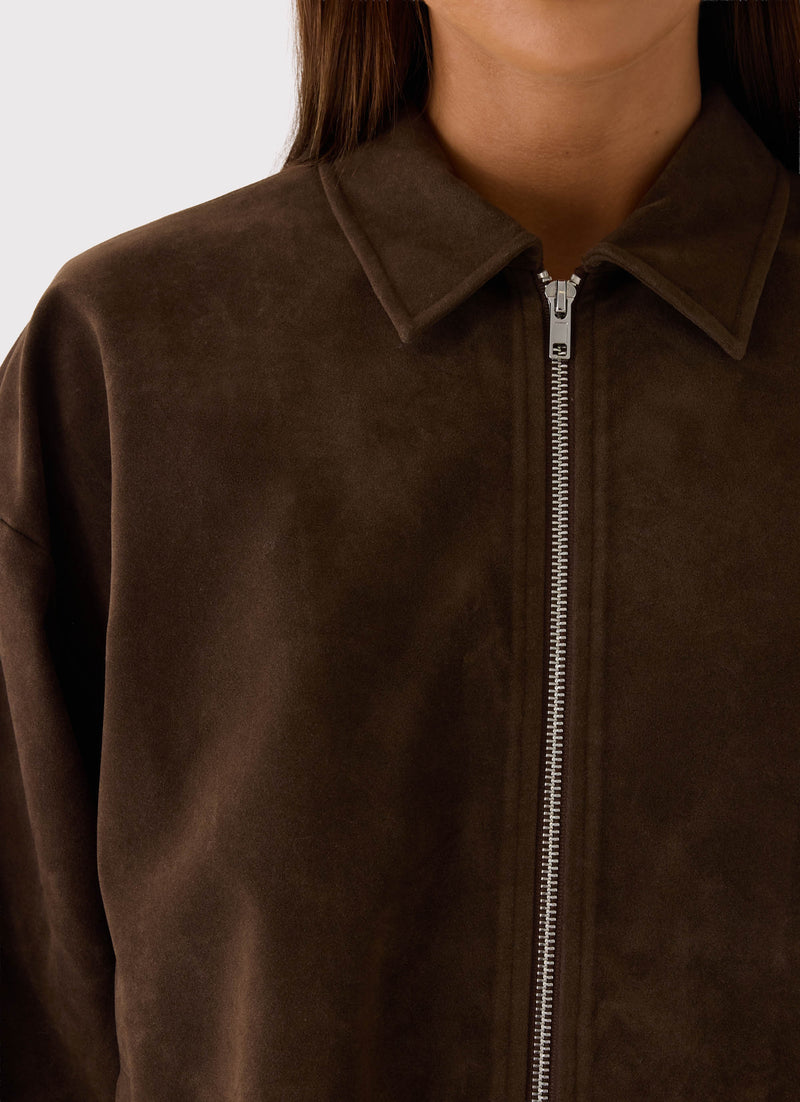 Ranya Bomber Jacket - Brown