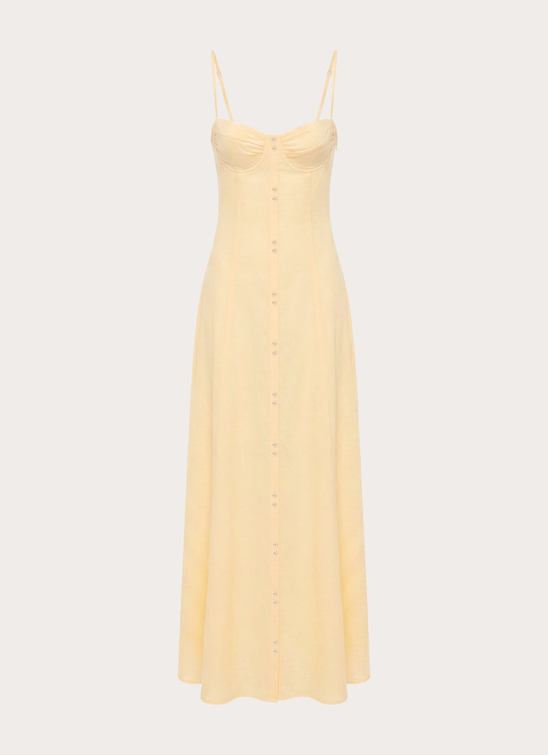 Samah Maxi Dress - Lemon