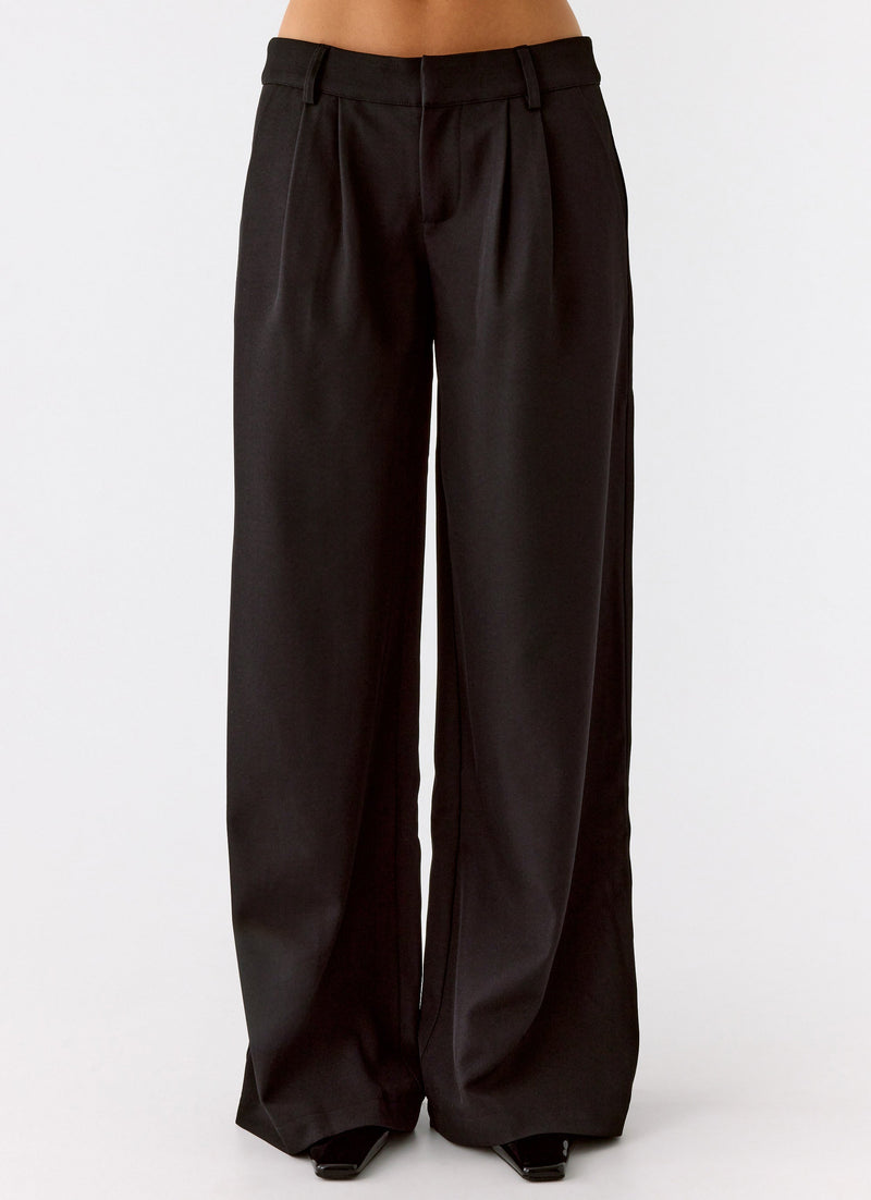 Samuel Low Rise Suiting Pants - Black