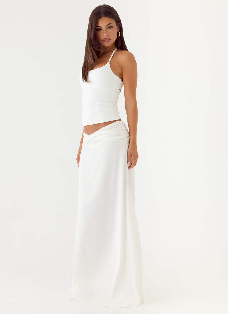She Means It Maxi Skirt - Ivory
