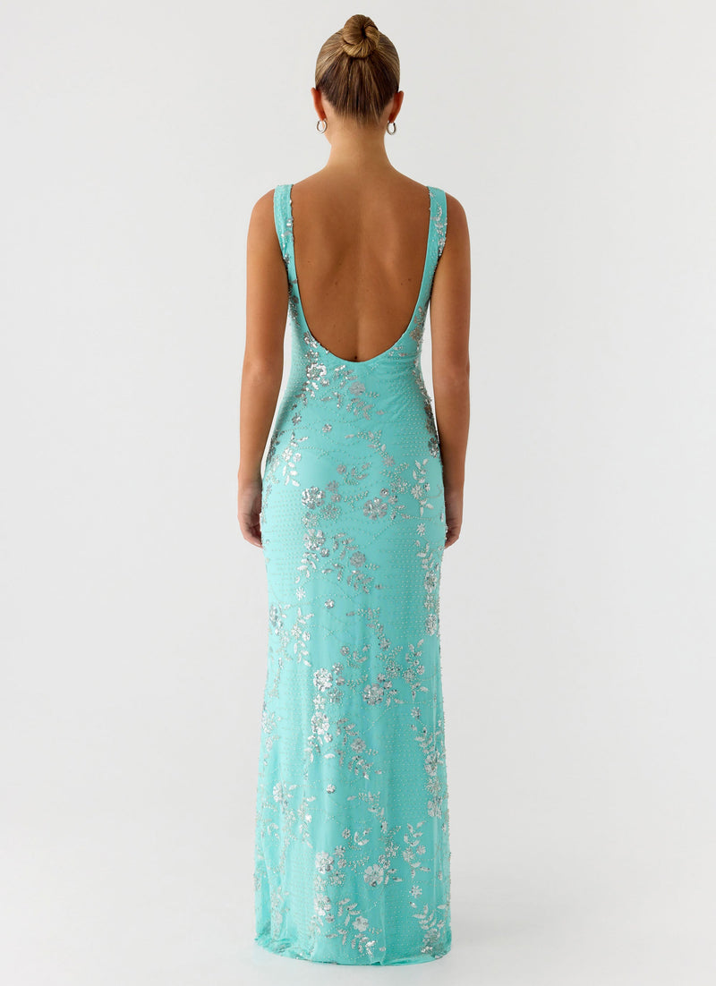 Silvana Maxi Dress - Aqua