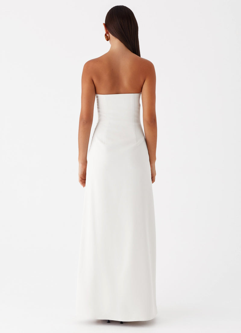 Tasmyn Bustier Maxi Dress - Stone