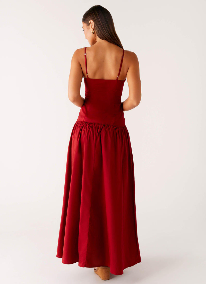 Vince Cami Maxi Dress - Deep Red