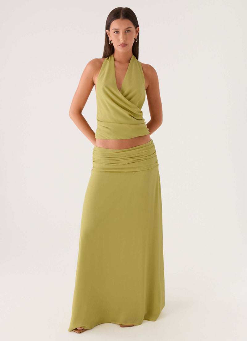 Willowmena Maxi Skirt - Lime