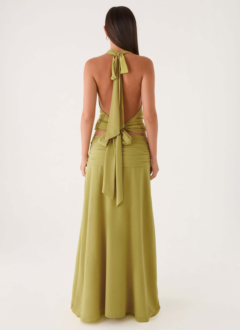Willowmena Maxi Skirt - Lime