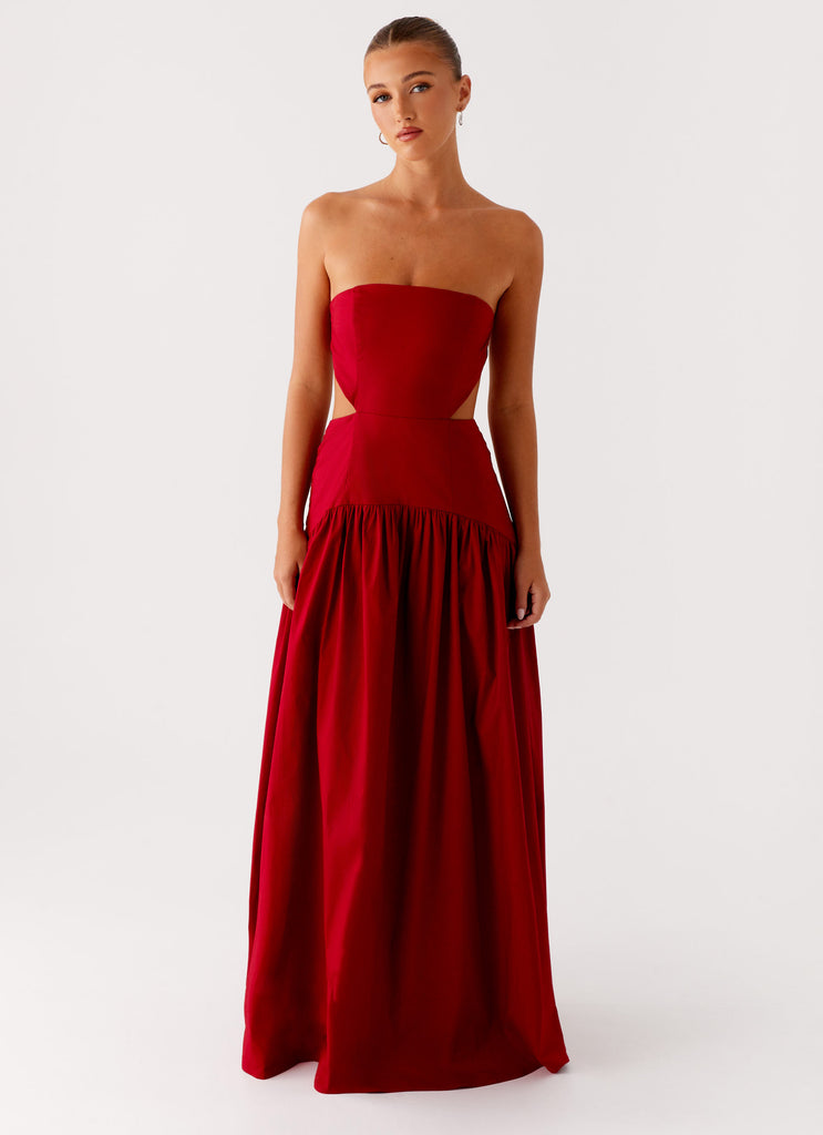 Amari Maxi Dress Red 5 Peppermayo