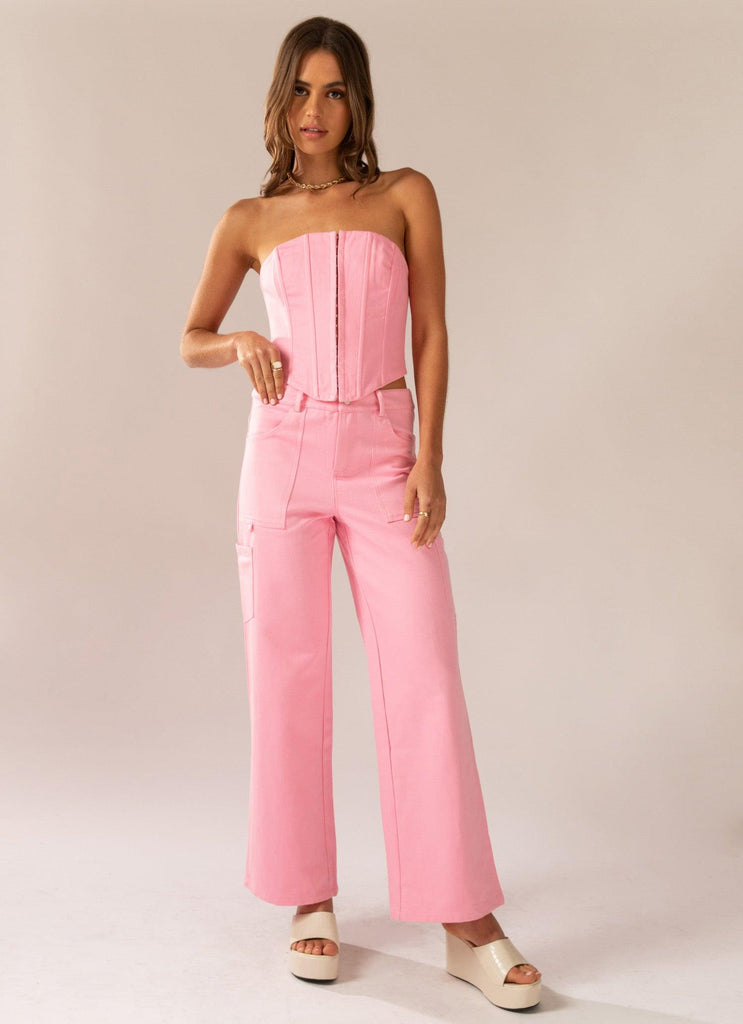 Arya Low Rise Pants - Blossom - Peppermayo