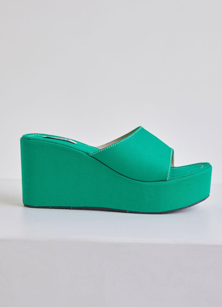 Matcha Me Mule Heel - Military Green - Peppermayo