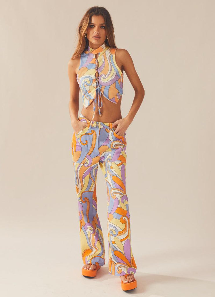 Evie Pants - Retro Swirl - Peppermayo