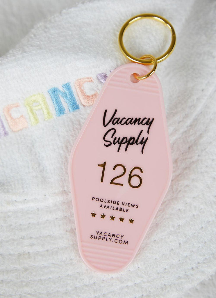 Room 126 Keyring - Pink - Peppermayo