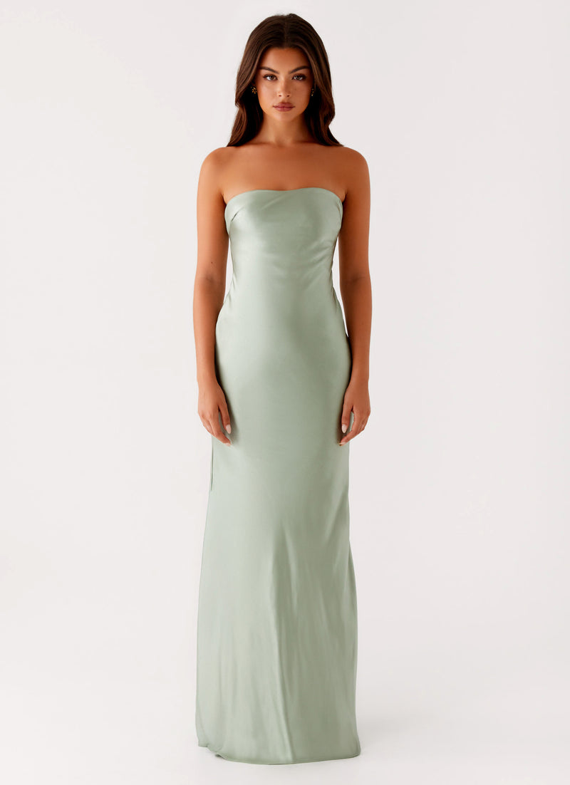Monte Carlo Maxi Dress Sage 1 Peppermayo