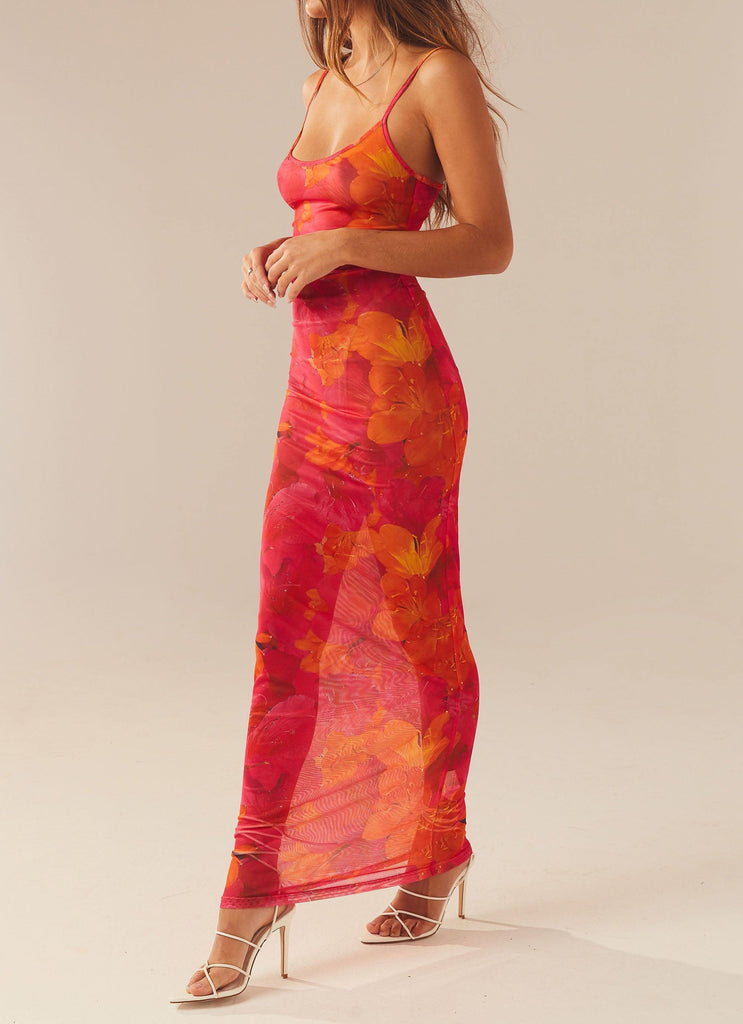 Love On The Run Maxi Dress - Floral Sun - Peppermayo